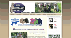 Desktop Screenshot of iowaweimrescue.org
